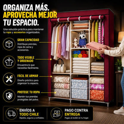 ClósetMax Pro - Organizador Portatil Closet Armario